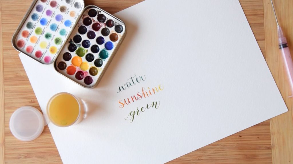 Easy Watercolor Calligraphy