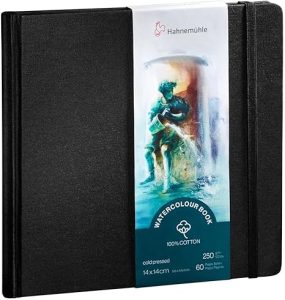 Hahnemuhle 100% Cotton Portable Watercolor Sketch Book Hardcover