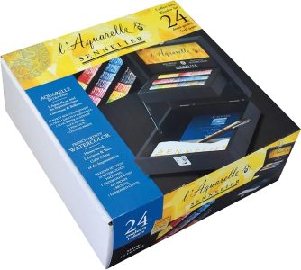 Sennelier French Artists' Watercolor Wood Box