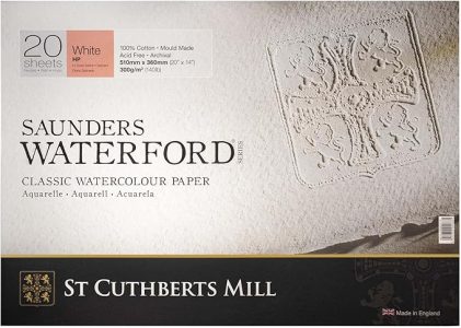 St. Cuthberts Mill Saunders Waterford Watercolor Paper Block20x14